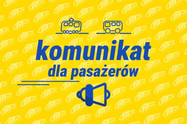 Komunikat dla pasażerów - grafika