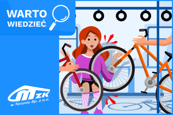 grafika dot. kampanii warto wiedzieć - rower w komunikacji miejskiej